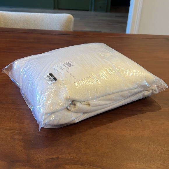 Pottery Barn Emery Blackout Linen Curtain - White 50”x84” - Picture 3 of 3